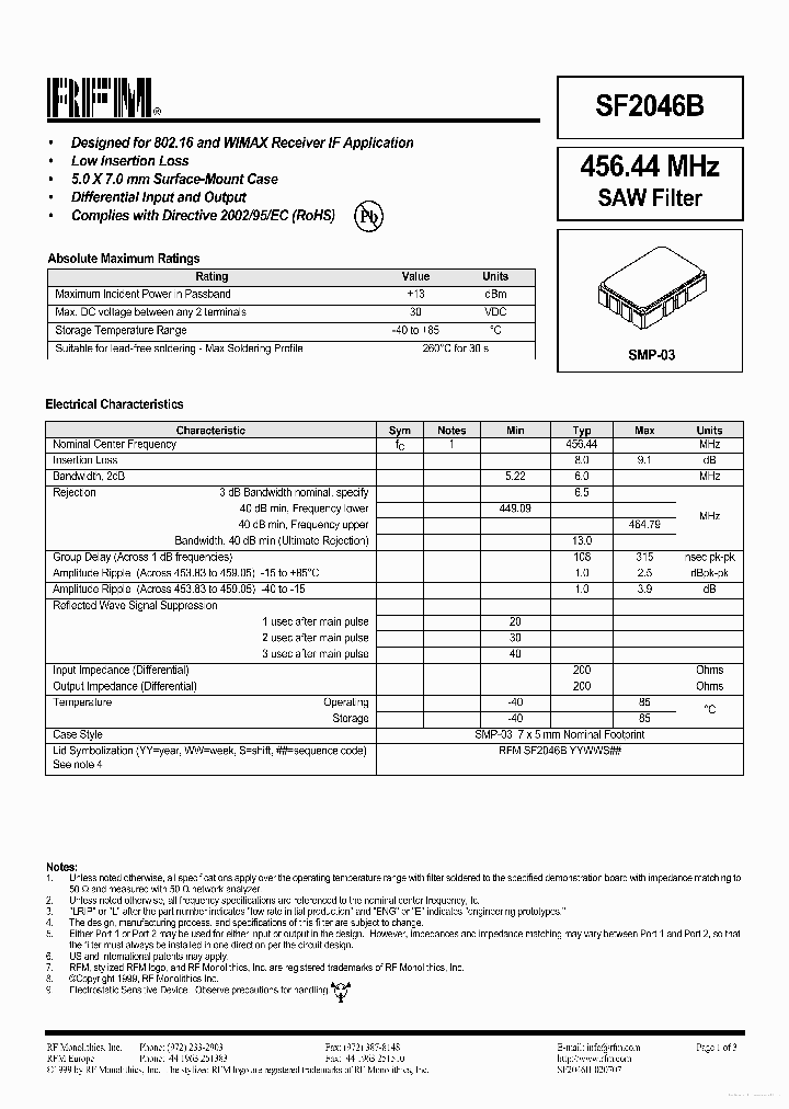 SF2046B_7854349.PDF Datasheet