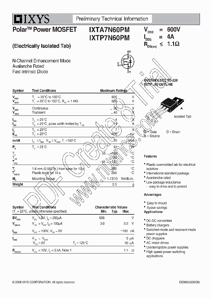 IXTP7N60PM_7861336.PDF Datasheet