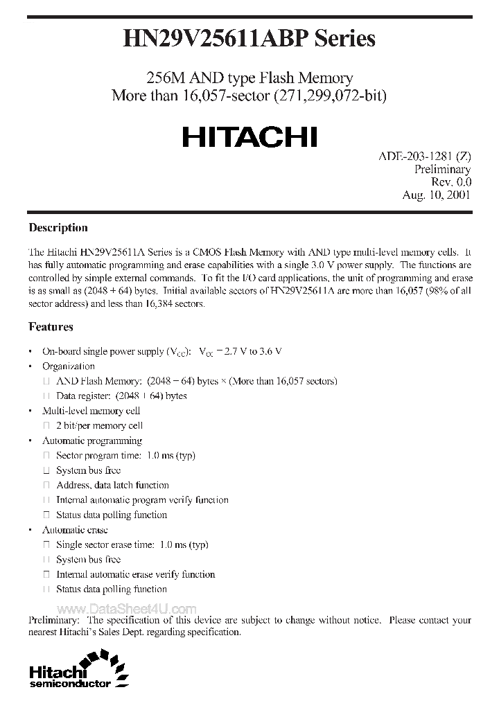 HN29V25611ABP_7863507.PDF Datasheet