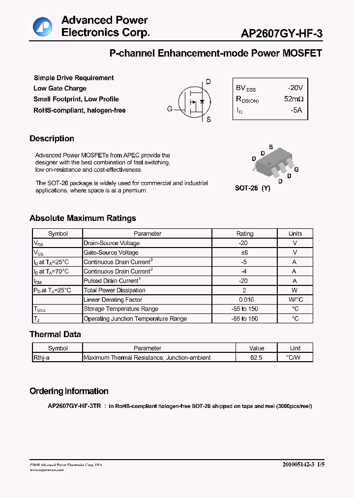 AP2607GY-HF-3_7867136.PDF Datasheet