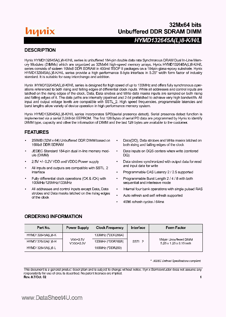 HYMD132645L8_7875568.PDF Datasheet