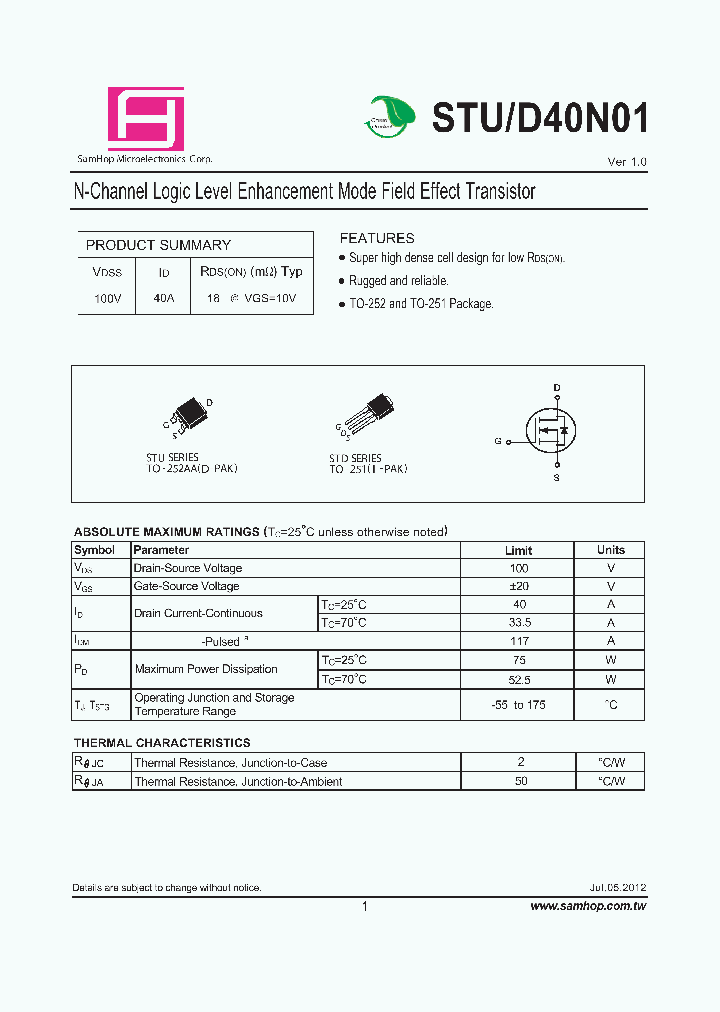 STUD40N01_8281932.PDF Datasheet