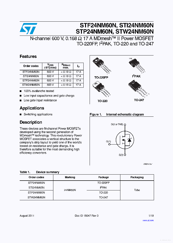 W24NM60N_7882184.PDF Datasheet