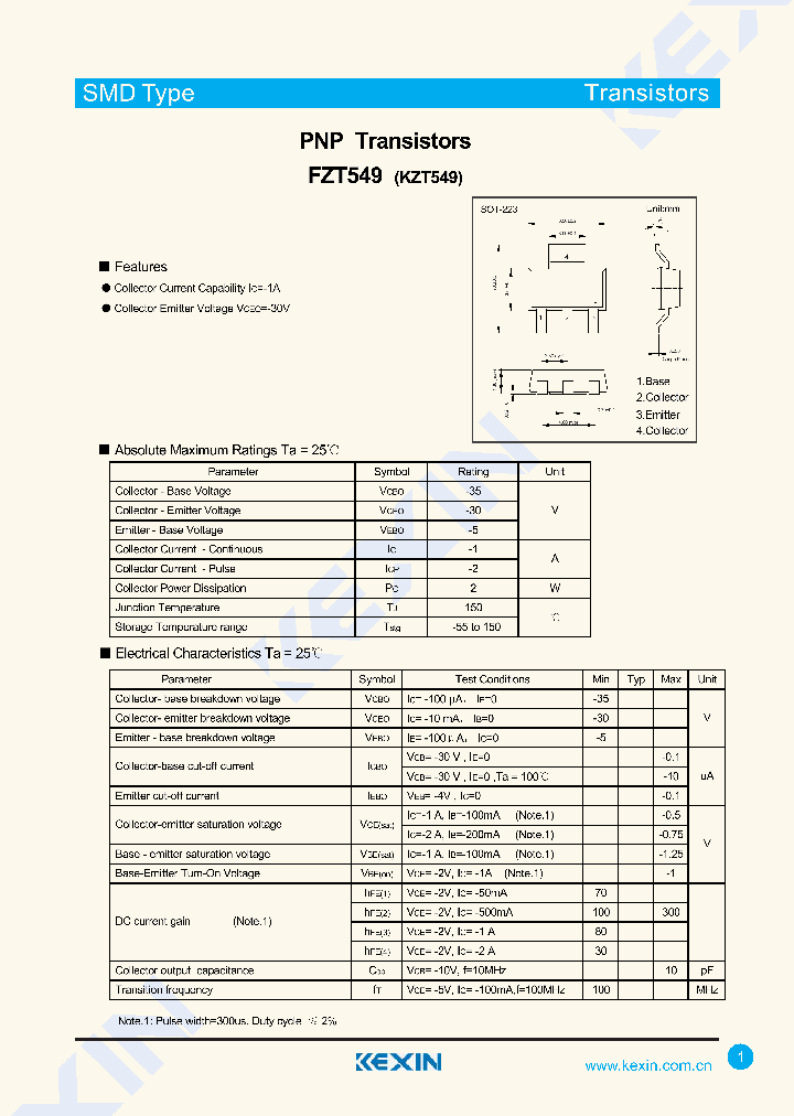 FZT549-15_8285291.PDF Datasheet