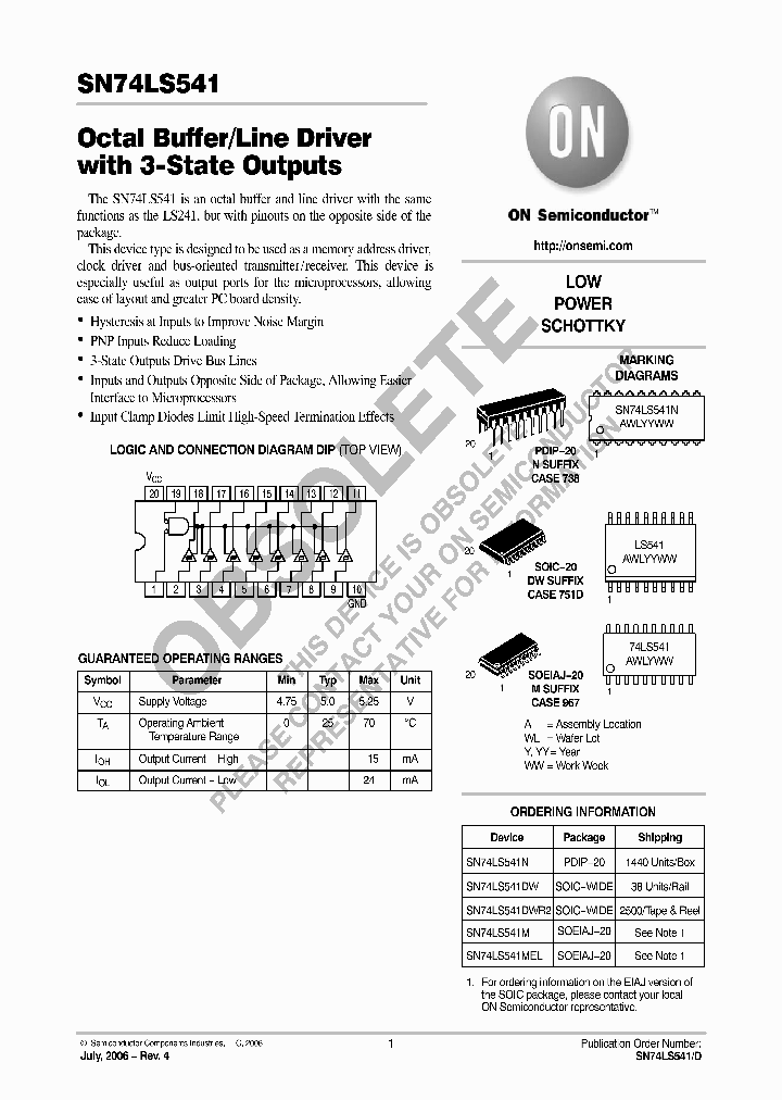 SN74LS541_8285605.PDF Datasheet