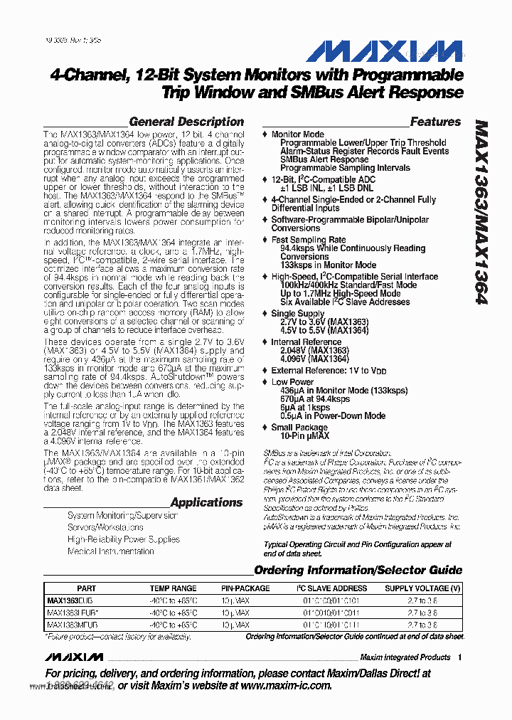 MAX1363_7895192.PDF Datasheet