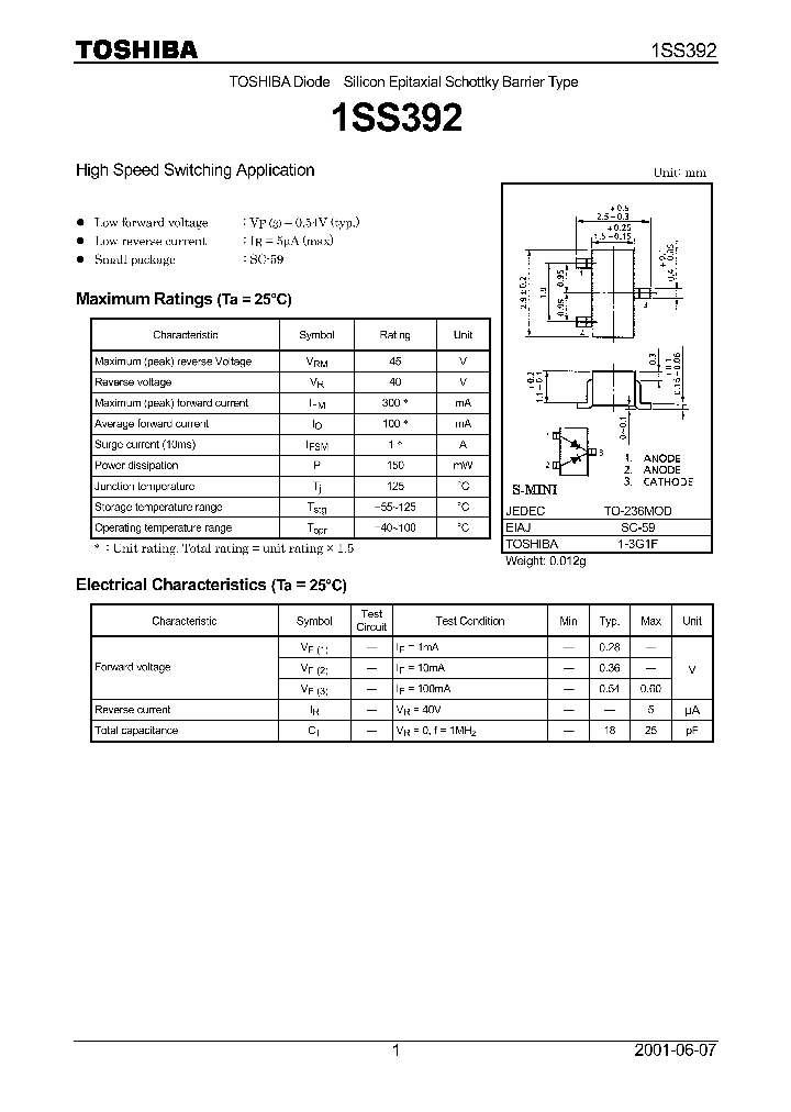 1SS392_8286298.PDF Datasheet