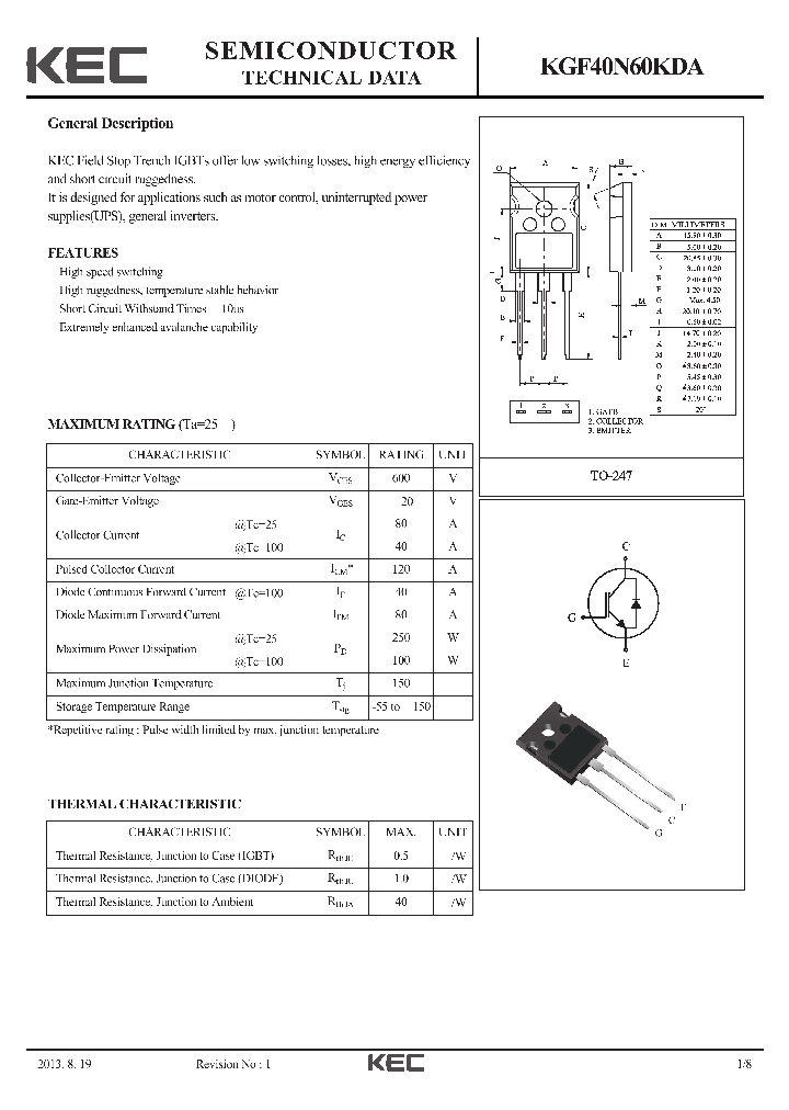 KGF40N60KDA-15_8287483.PDF Datasheet