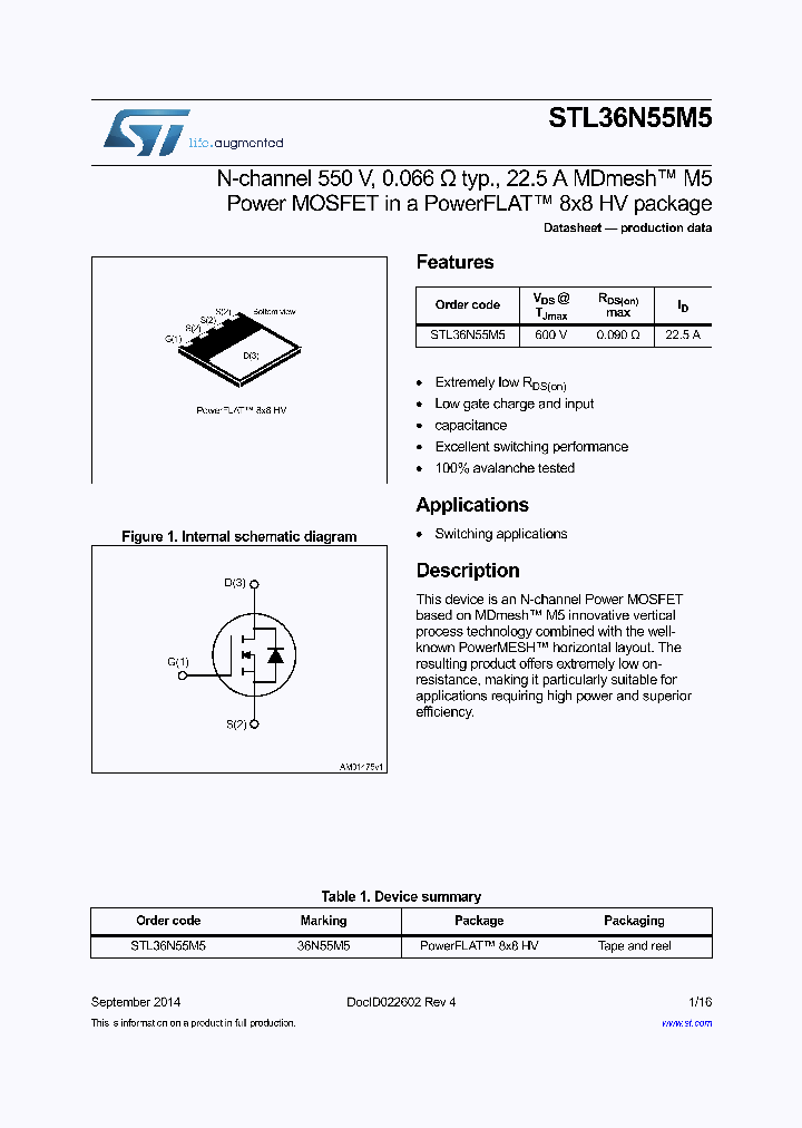 STL36N55M5_8287756.PDF Datasheet