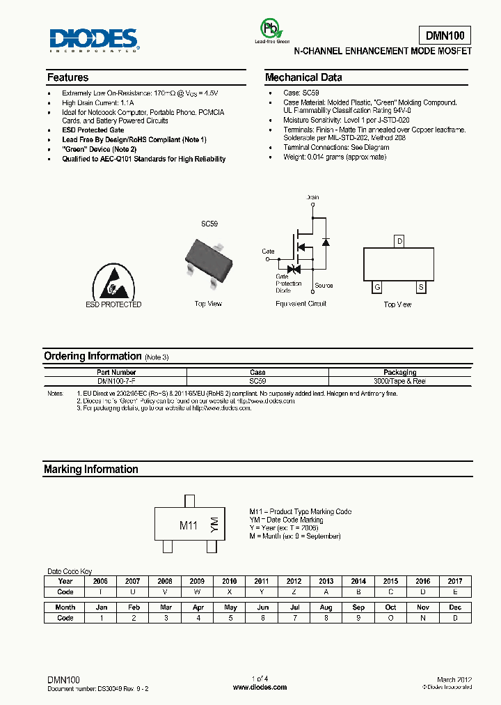 DMN100-7-F_8287803.PDF Datasheet