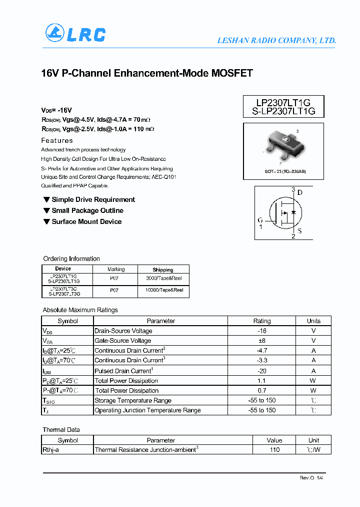 LP2307LT1G-15_8288615.PDF Datasheet