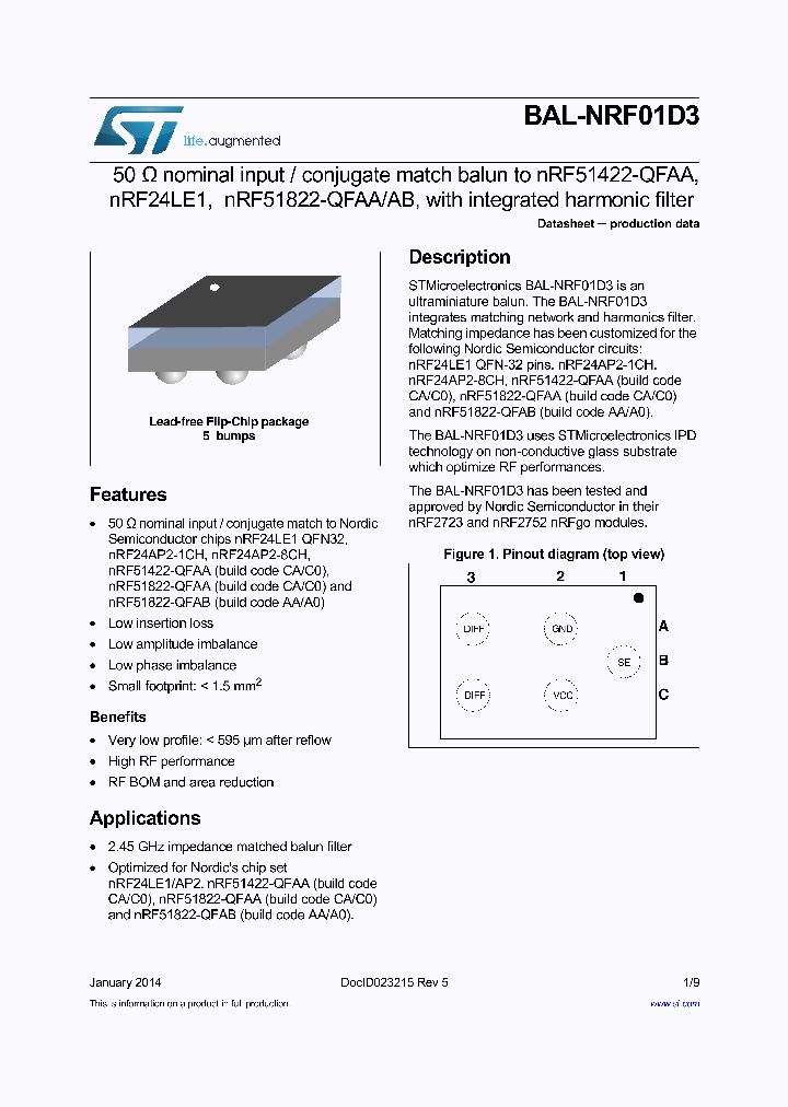 BAL-NRF01D3_8289155.PDF Datasheet