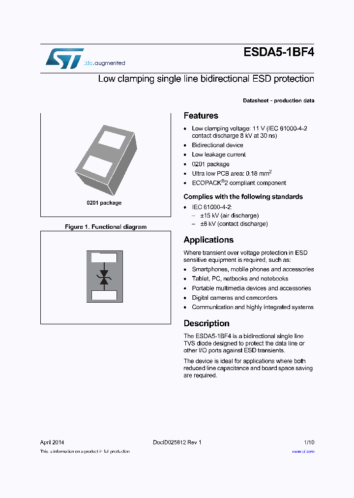 ESDA5-1BF4_8289733.PDF Datasheet