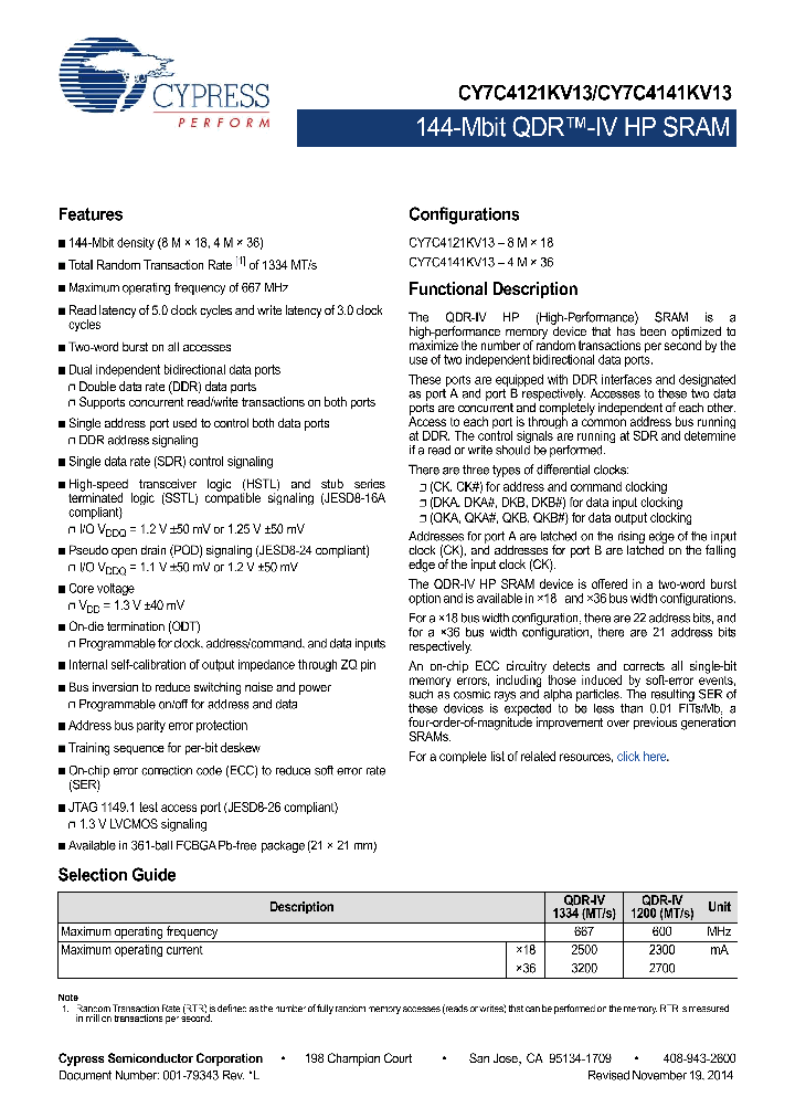 CY7C4121KV13-600FCXC_8290891.PDF Datasheet