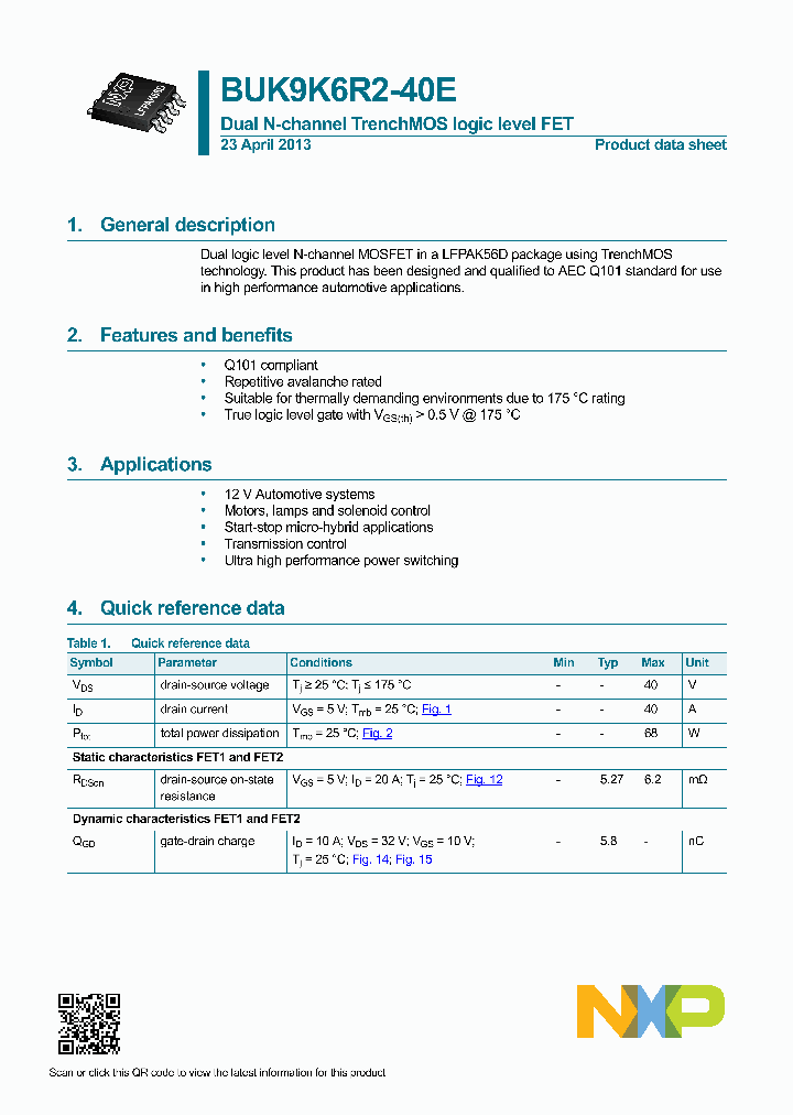 BUK9K6R2-40E_8290949.PDF Datasheet