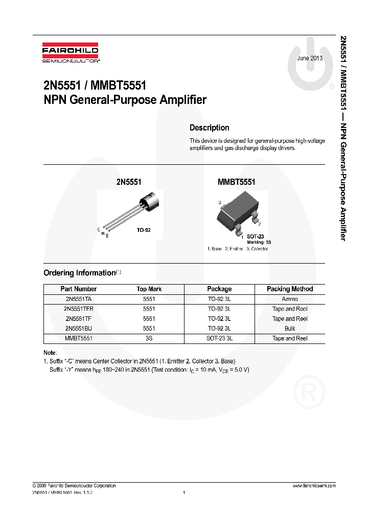 2N5551BU_8293285.PDF Datasheet