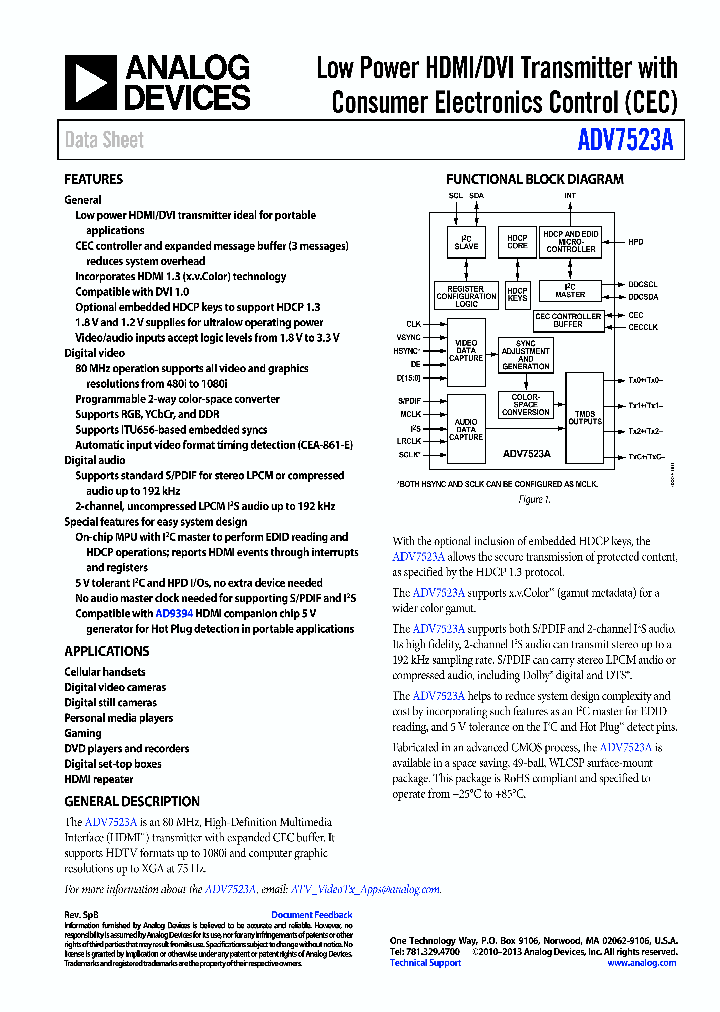 ADV7523A_8293543.PDF Datasheet