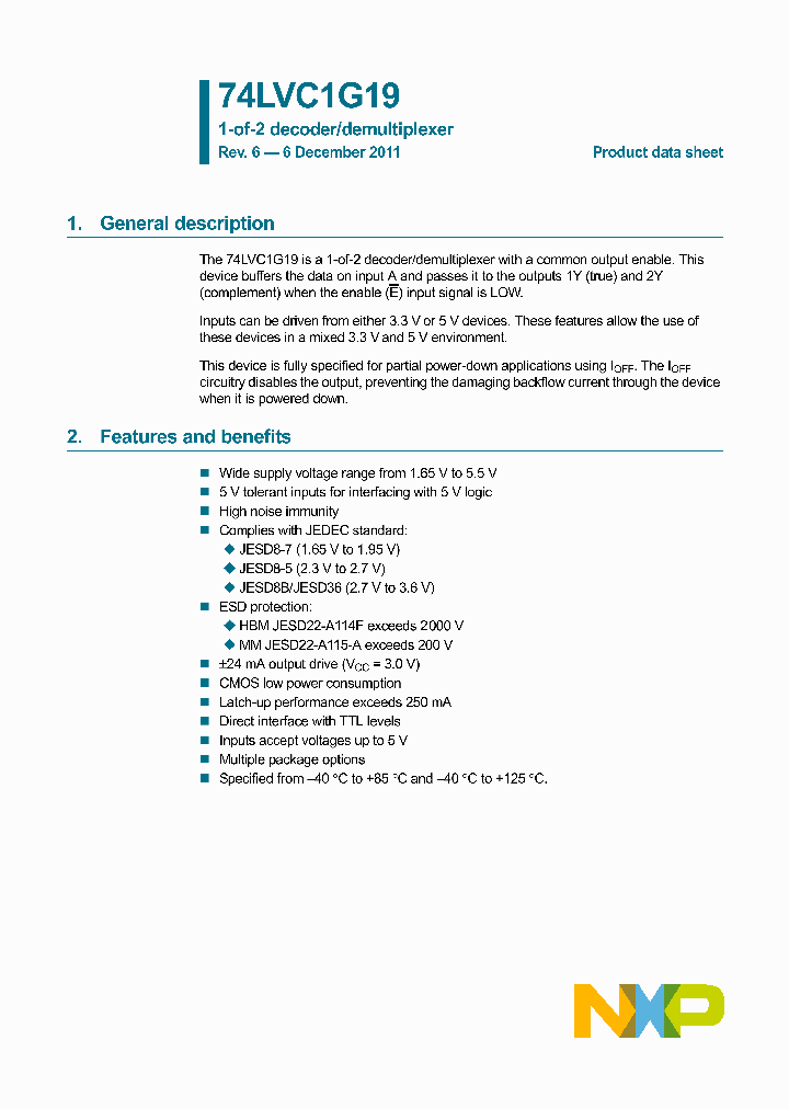 74LVC1G19GN_8294984.PDF Datasheet