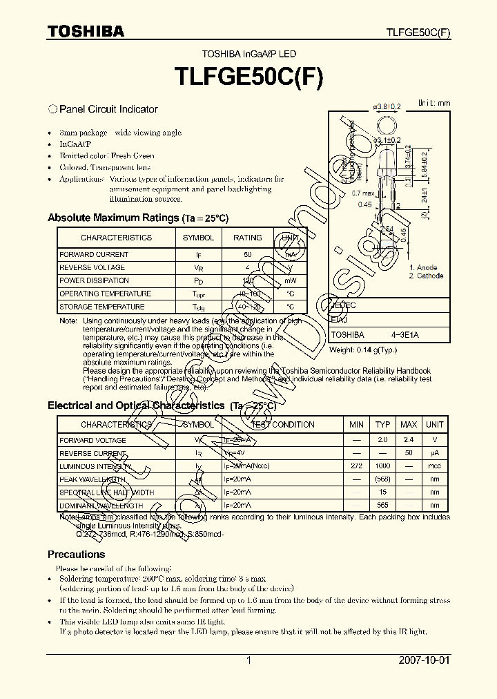 TLFGE50CF_8296736.PDF Datasheet