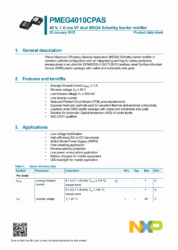 PMEG4010CPAS-15_8298613.PDF Datasheet