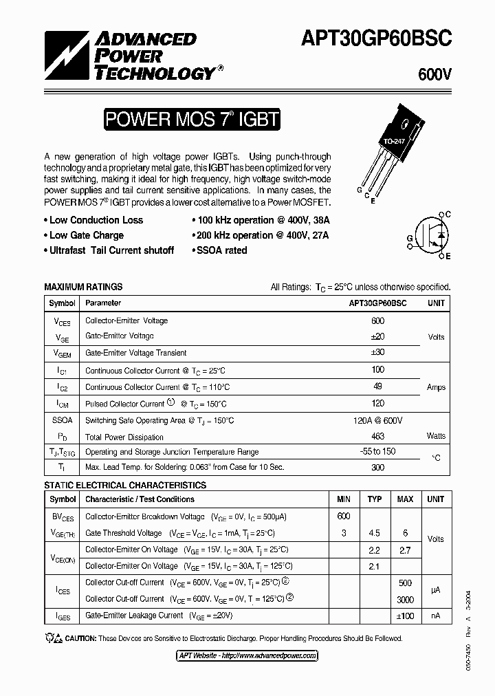 APT30GP60BSC_8299020.PDF Datasheet