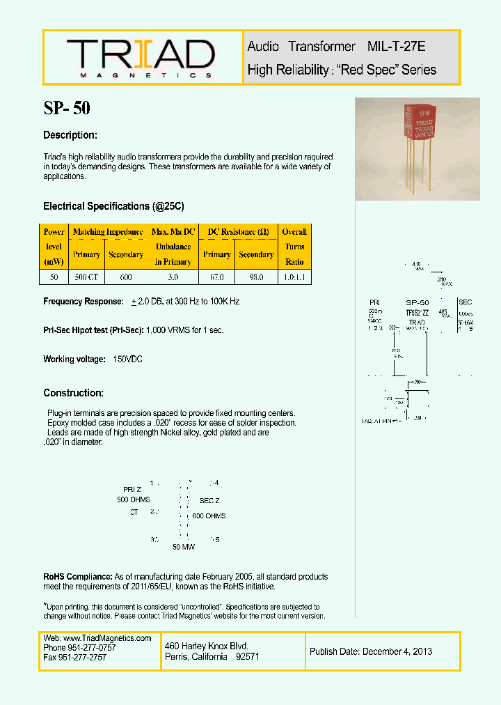 SP-50_8300007.PDF Datasheet