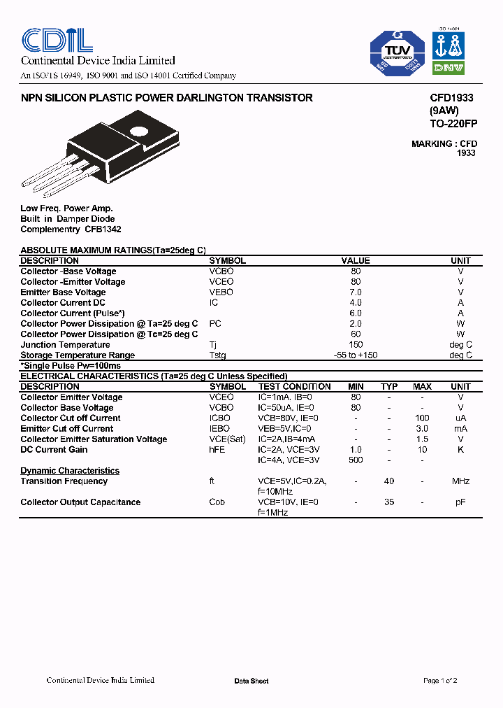 CFD1933_8300675.PDF Datasheet