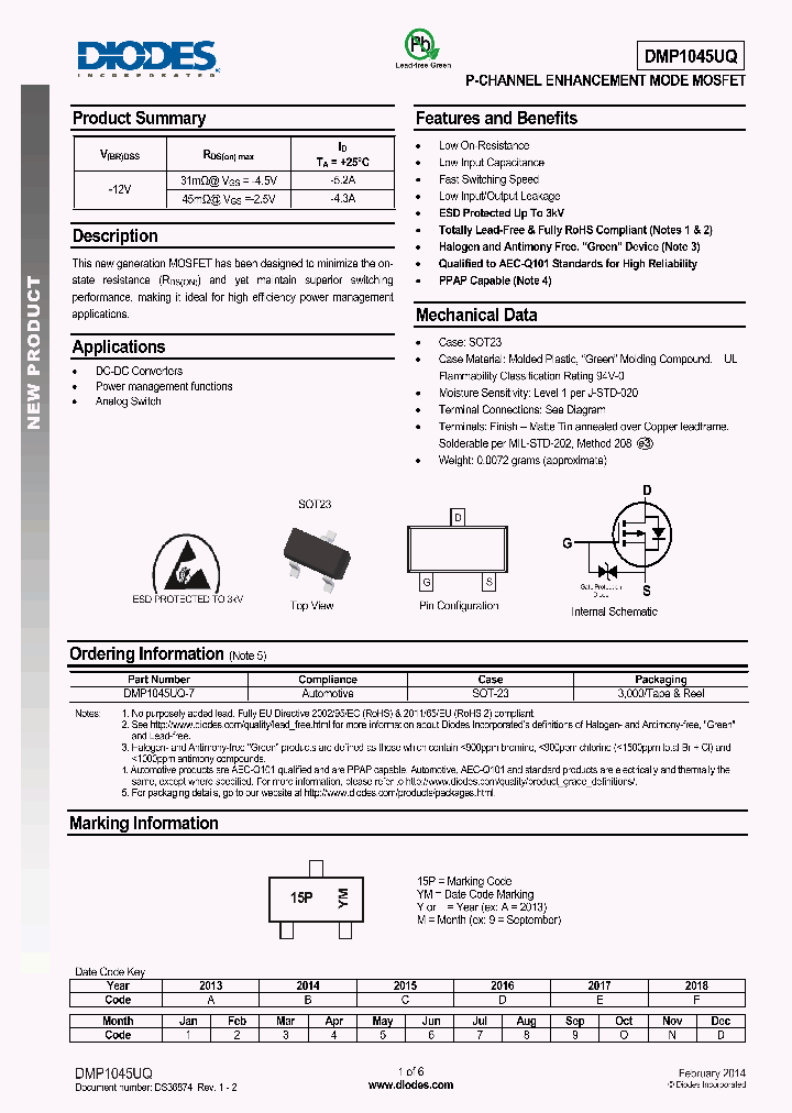 DMP1045UQ_8305796.PDF Datasheet