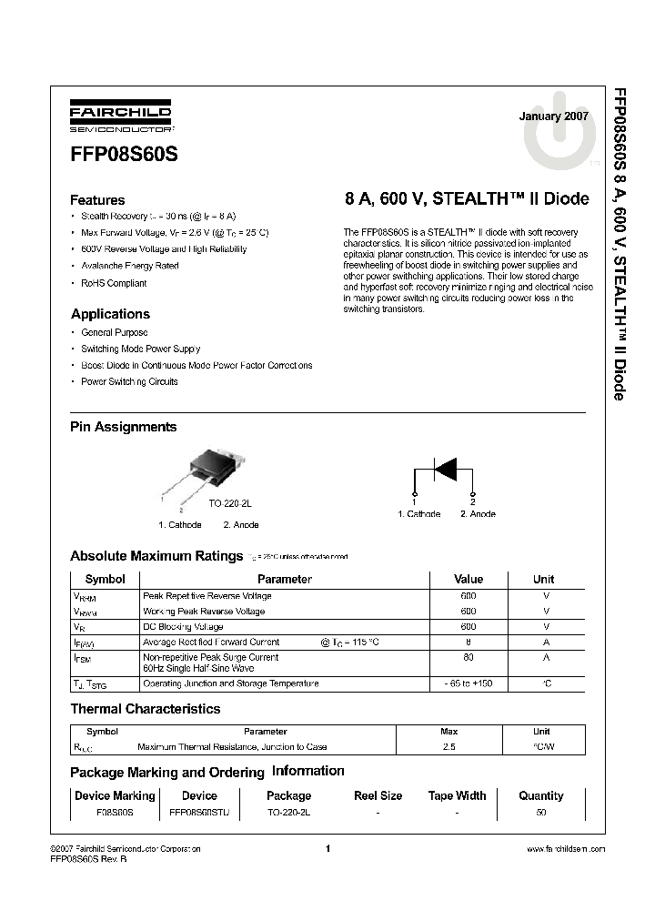 FFP08S60S_8305902.PDF Datasheet