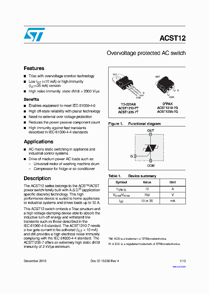 ACST12_8312299.PDF Datasheet