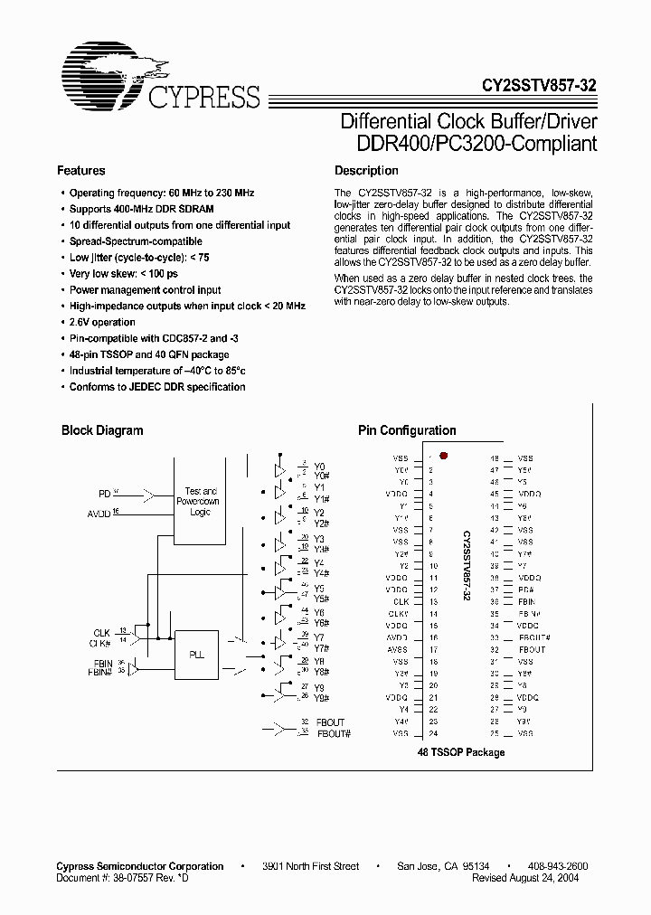 CY2SSTV857LFC-32T_8313267.PDF Datasheet