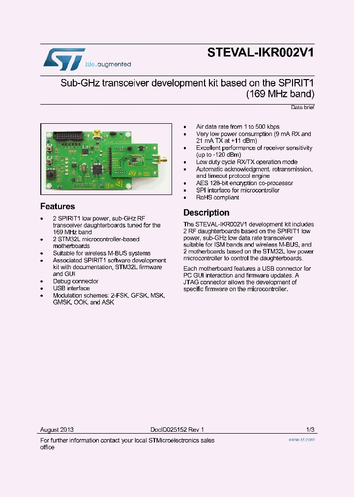 STEVAL-IKR002V1_8313831.PDF Datasheet