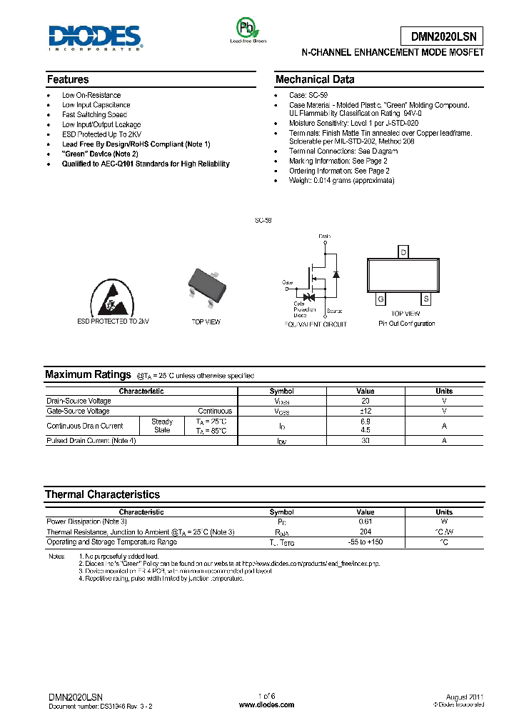 DMN2020LSN-15_8314588.PDF Datasheet