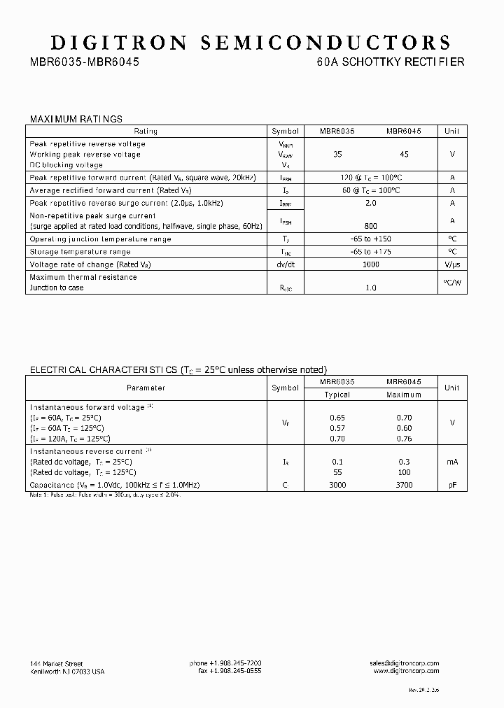 MBR6045_8317089.PDF Datasheet