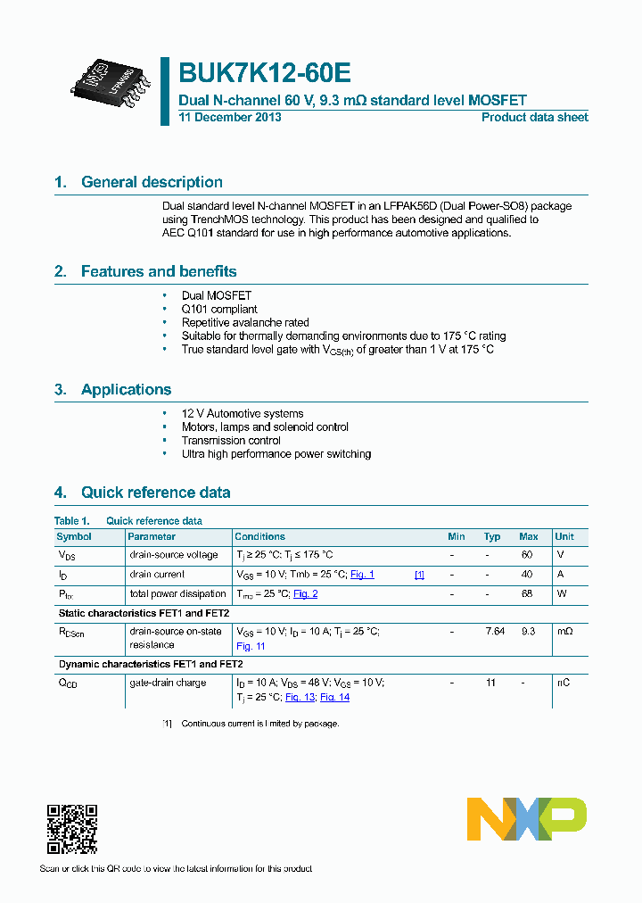 BUK7K12-60E_8319865.PDF Datasheet