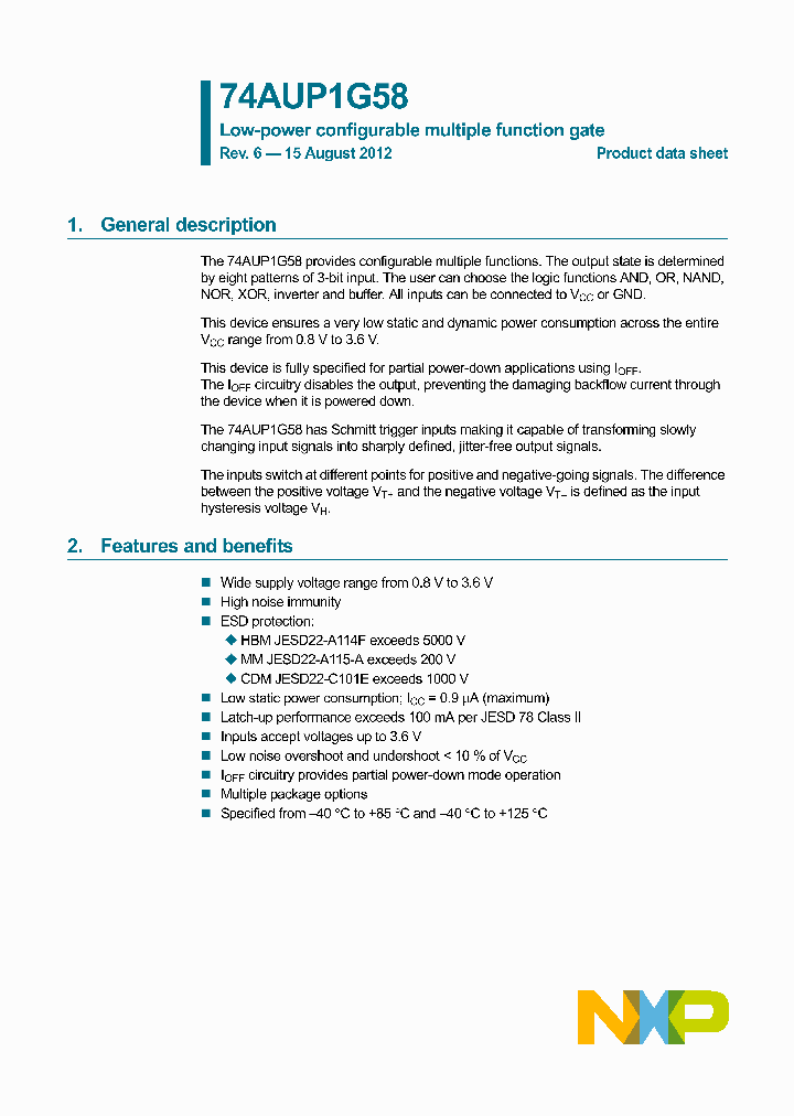 74AUP1G58GN_8325652.PDF Datasheet