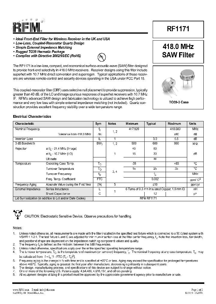 RF1171_8326311.PDF Datasheet