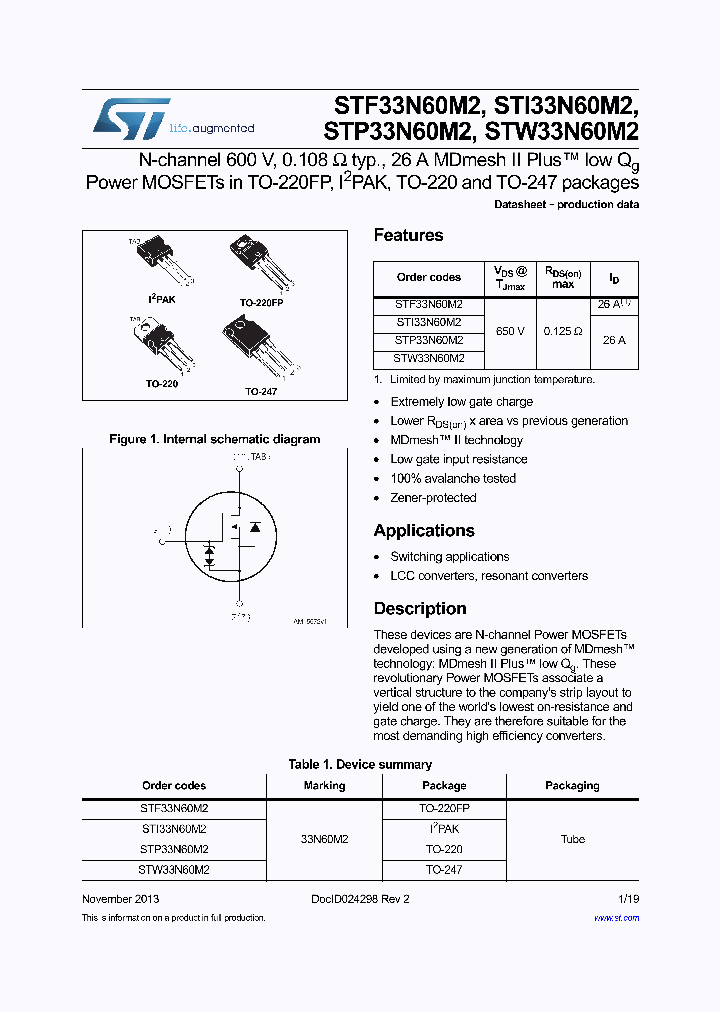 STI33N60M2_8327774.PDF Datasheet