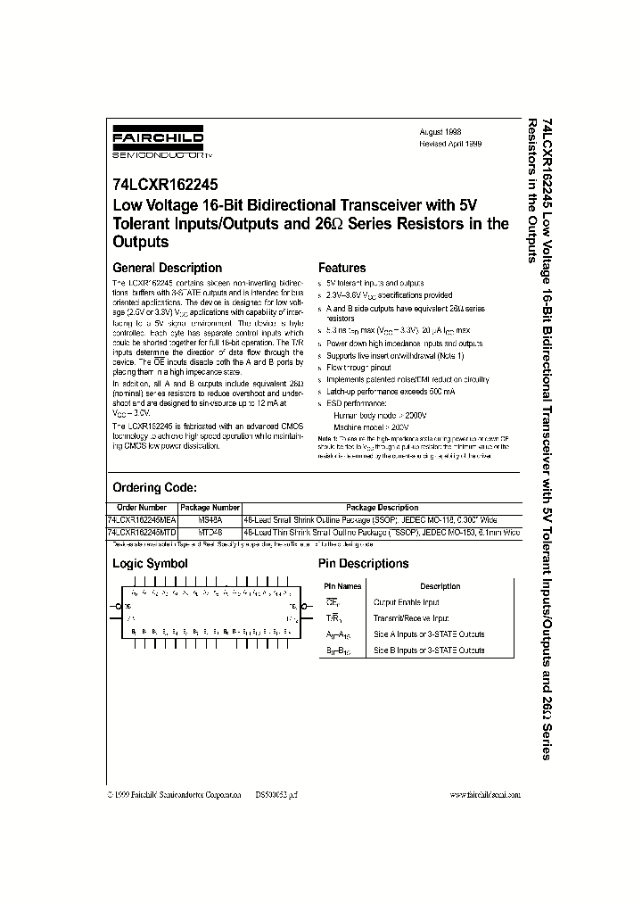 74LCXR162245CW_8331082.PDF Datasheet