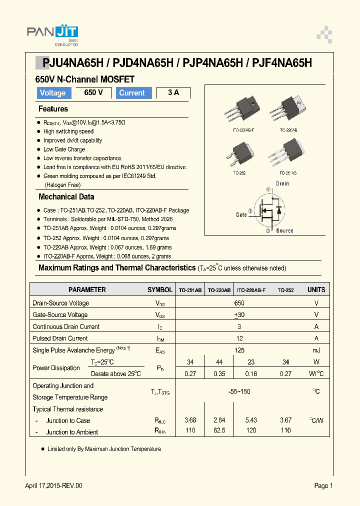 PJP4NA65H_8332616.PDF Datasheet
