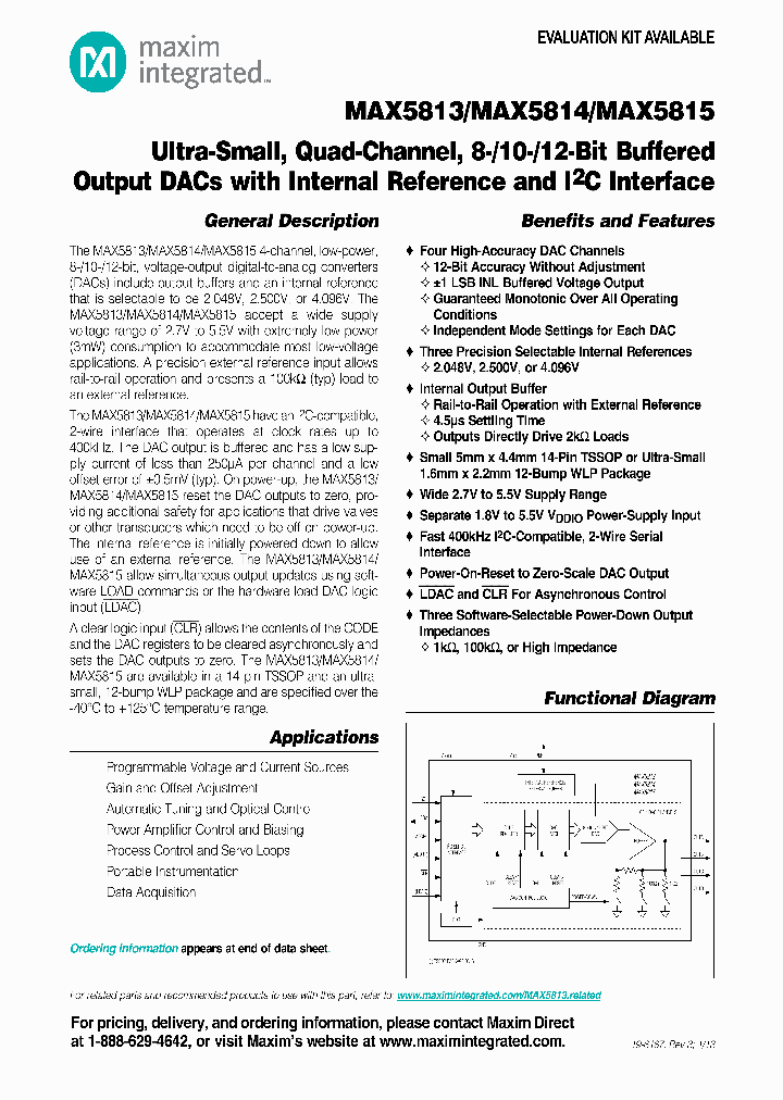 MAX5813AUDT_8334449.PDF Datasheet