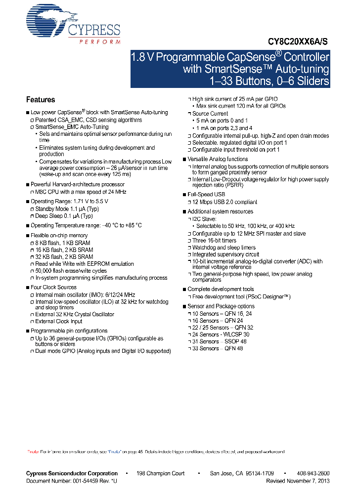 CY8C20746A-24FDXCT_8334743.PDF Datasheet