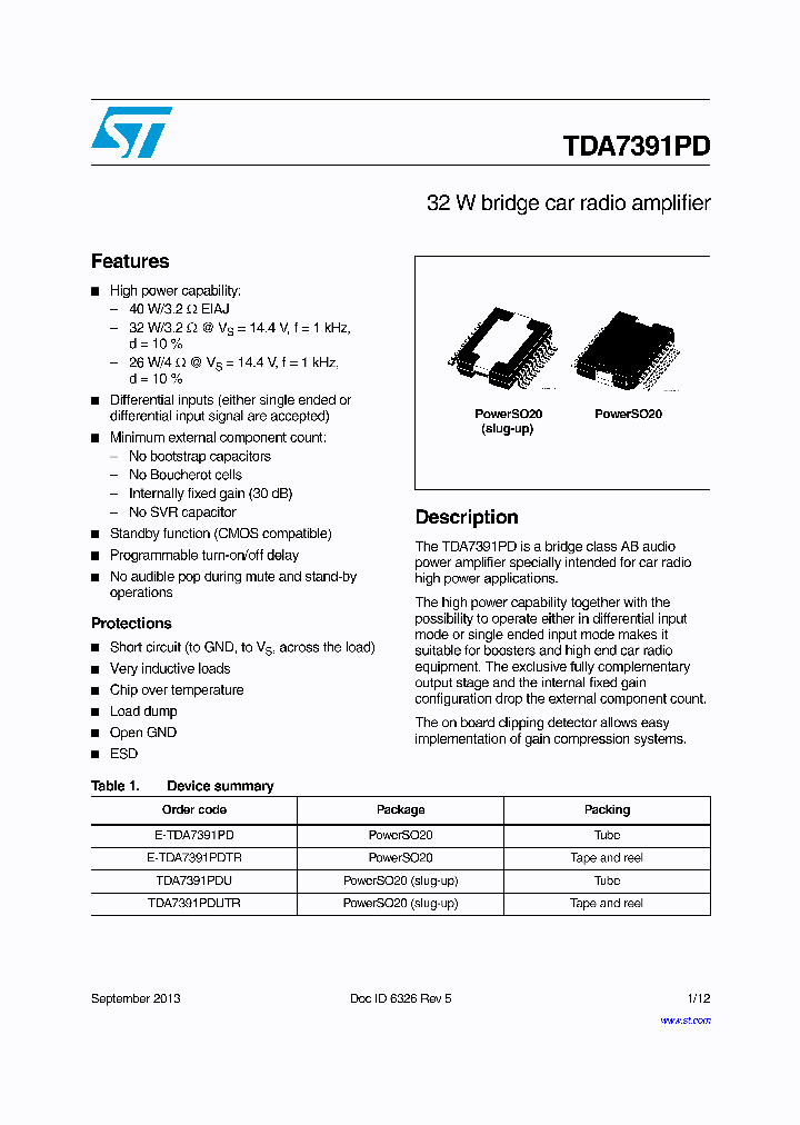 E-TDA7391PD_8335909.PDF Datasheet