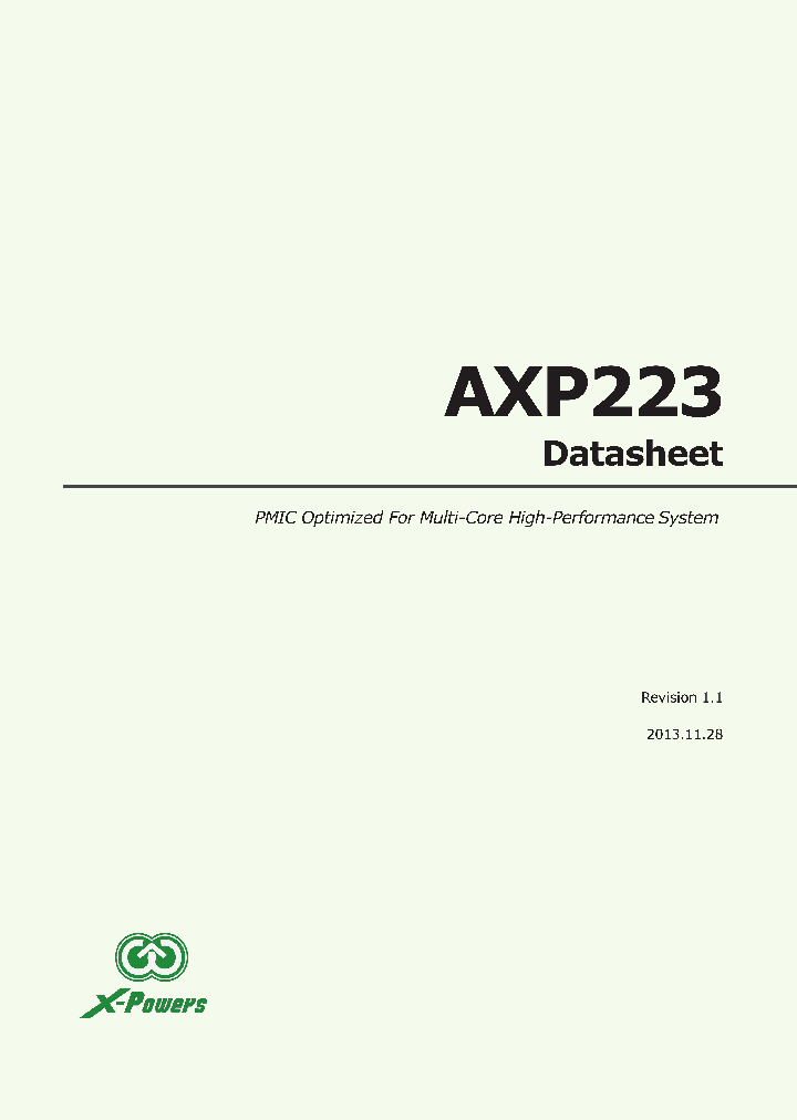 AXP223_8341401.PDF Datasheet