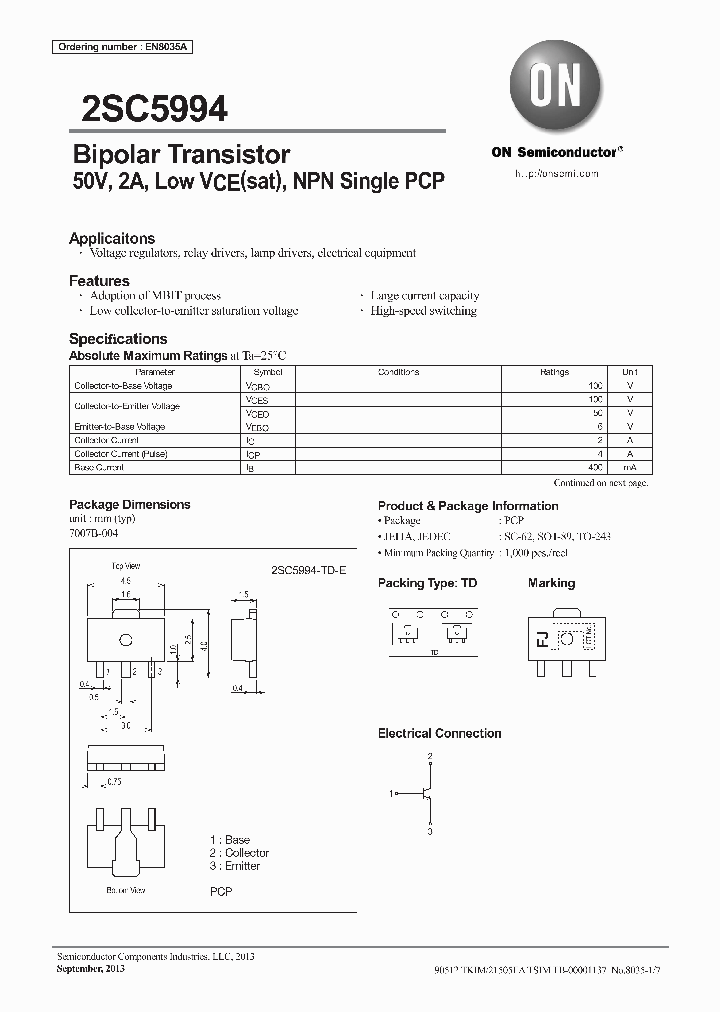 2SC5994-TD-E_8344875.PDF Datasheet