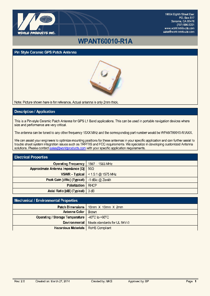 WPANT60010-R1A_8346278.PDF Datasheet