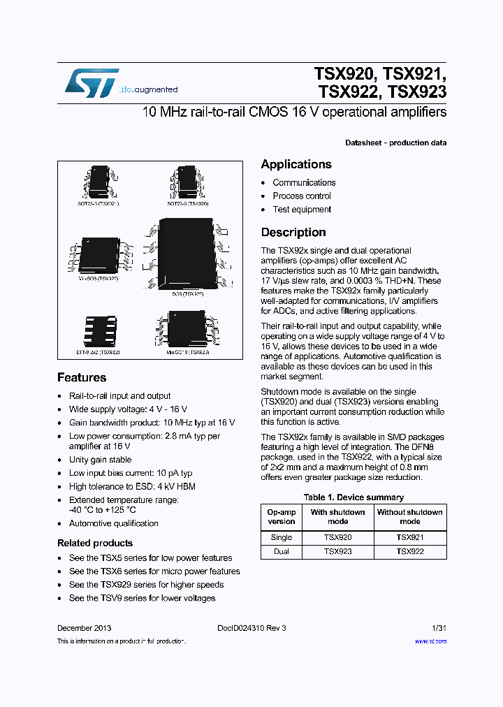 TSX920_8347398.PDF Datasheet