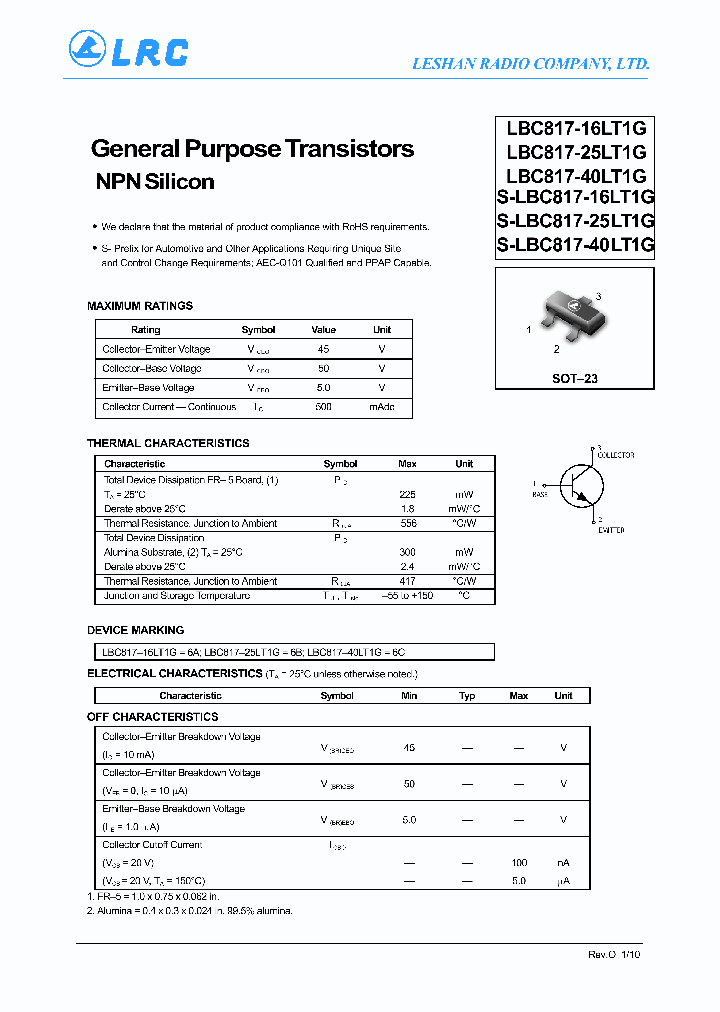 S-LBC817-16LT1G_8347856.PDF Datasheet