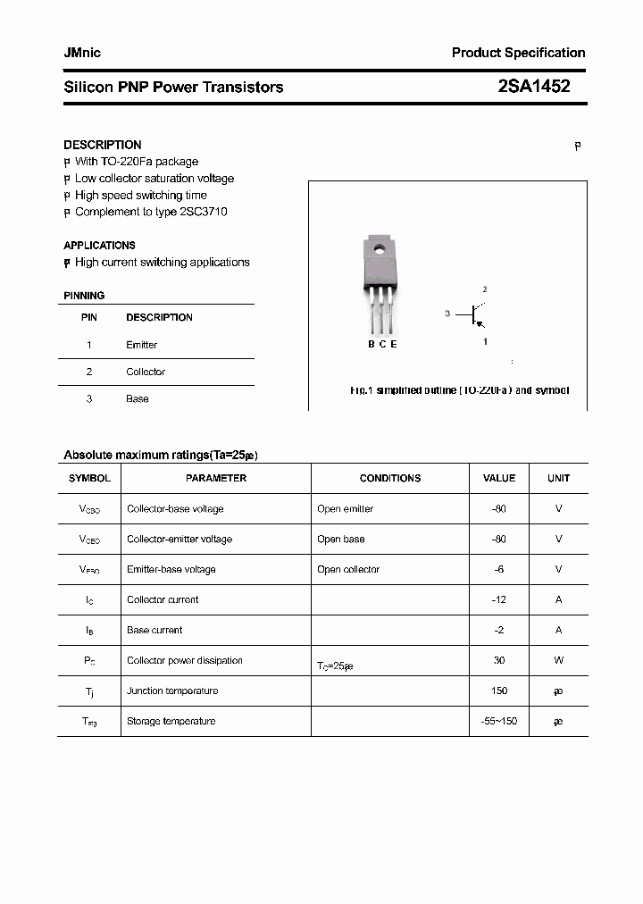 2SA1452-15_8349557.PDF Datasheet