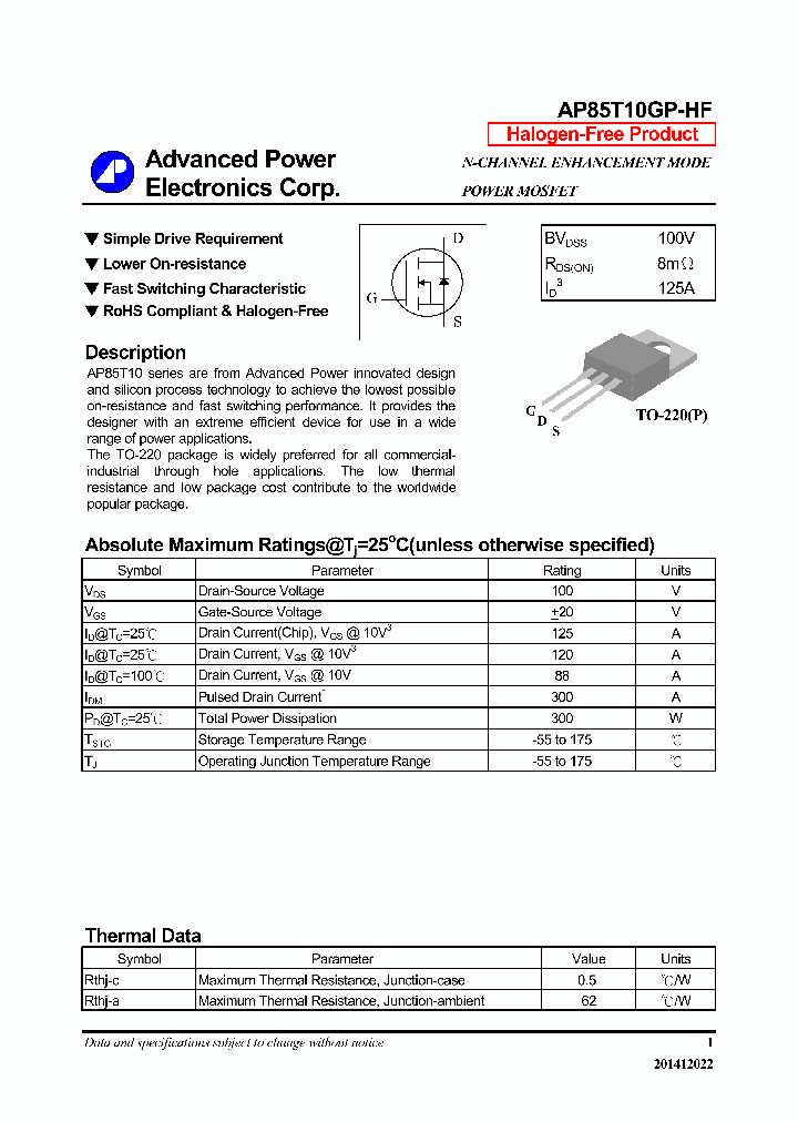 AP85T10GP-HF-16_8354036.PDF Datasheet
